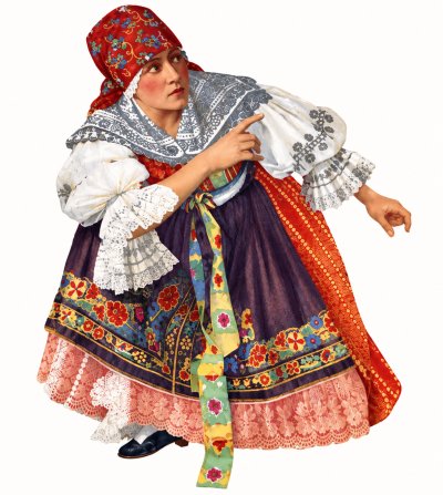 Jenůfa figure based on Gabriela Horvátová, the first Prague Kostelnička
