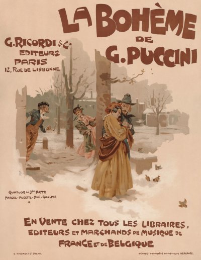 "La bohème" entered the Royal Italian Opera repertory at Covent Garden with Nellie Melba as Mimì.