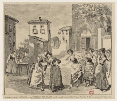 Mascagni's "Cavalleria rusticana" (often translated as "Rustic Chivalry") received its world premiere at the Teatro Costanzi in Rome.