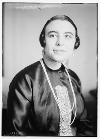 Gabriella Besanzoni, Italian contralto and mezzo-soprano celebrated in roles including Carmen in "Carmen", Amneris in "Aida", and Leonora in "La favorita", was born in Rome.